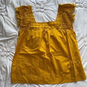 Jcrew marigold yellow top